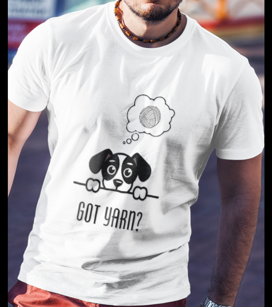 Got Yarn Puppy Dog Dreaming Of Yarn Ball T-Shirt