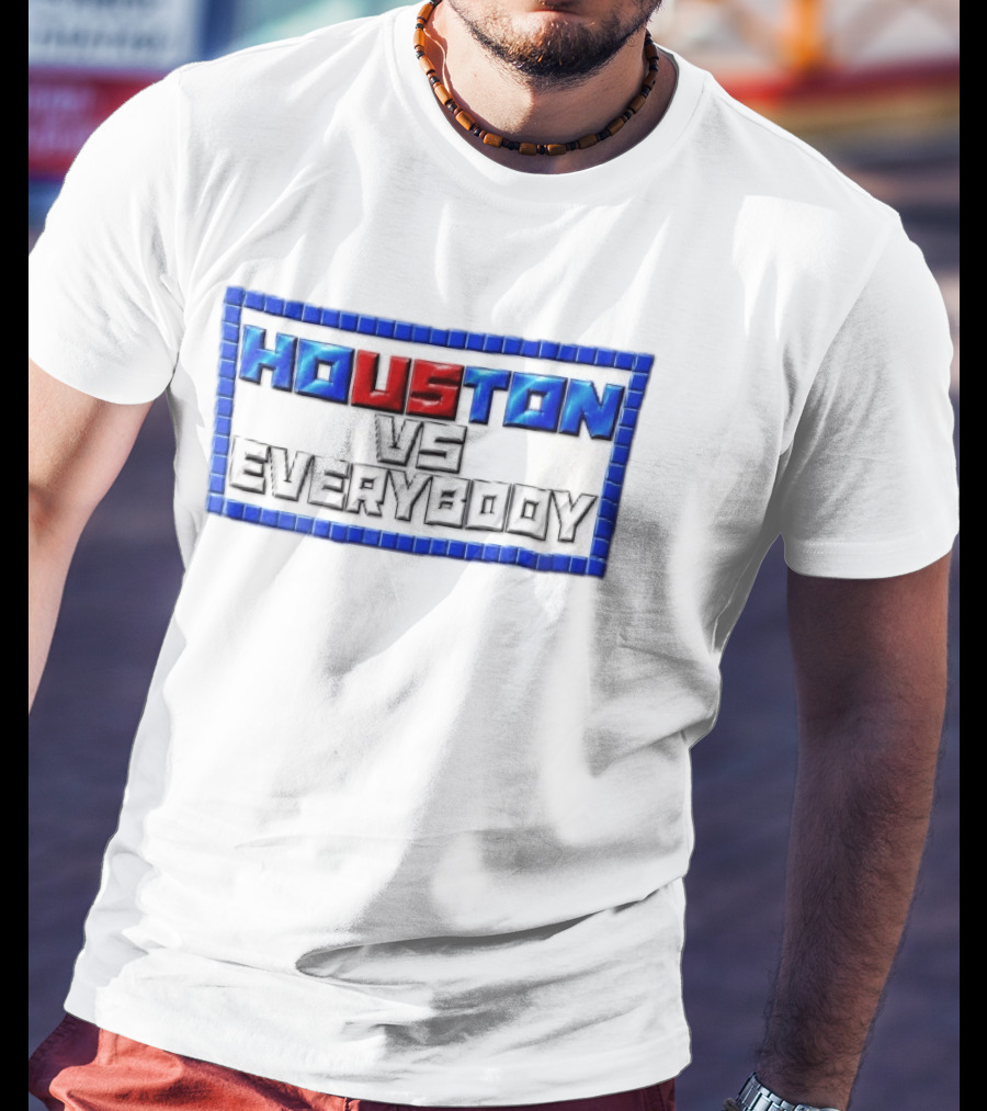Houston VS Everybody Pixel Border T-Shirt