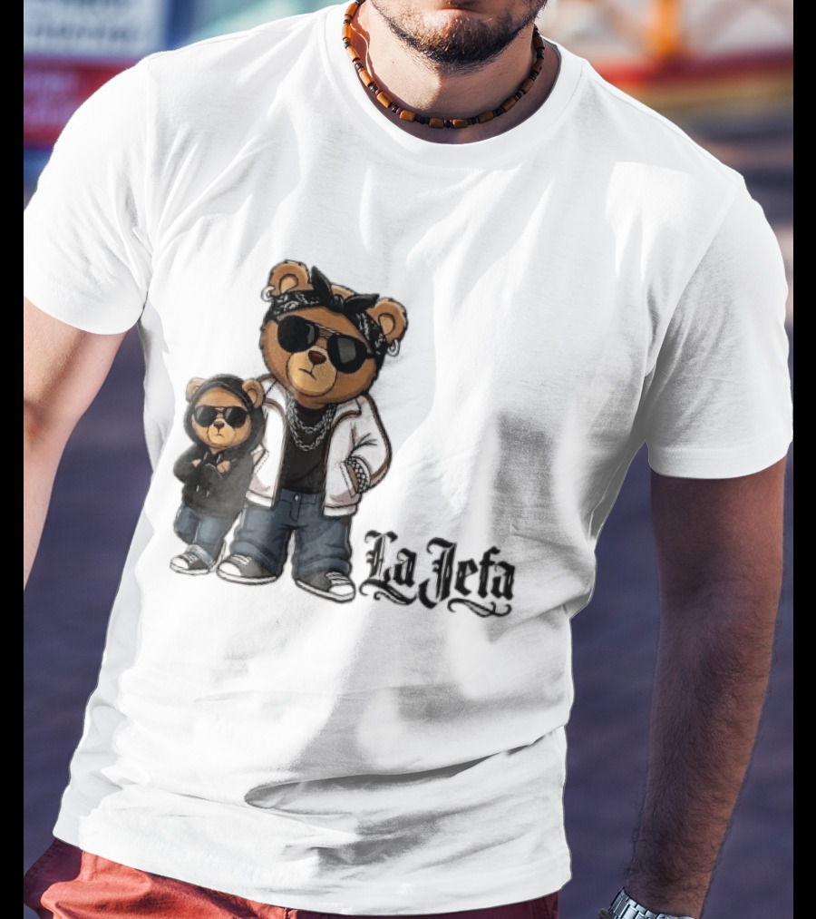 La Jefa Gangster Bears With Bandanas And Sunglasses T-Shirt
