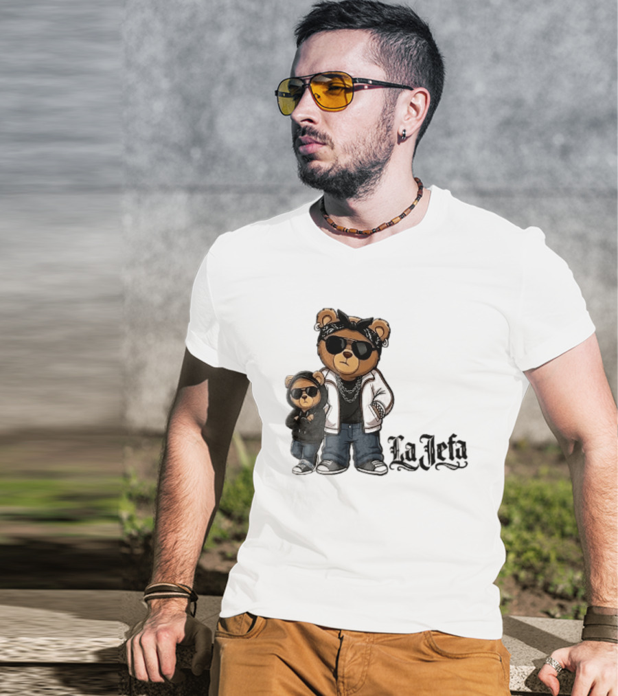 La Jefa Gangster Bears With Bandanas And Sunglasses T-Shirt