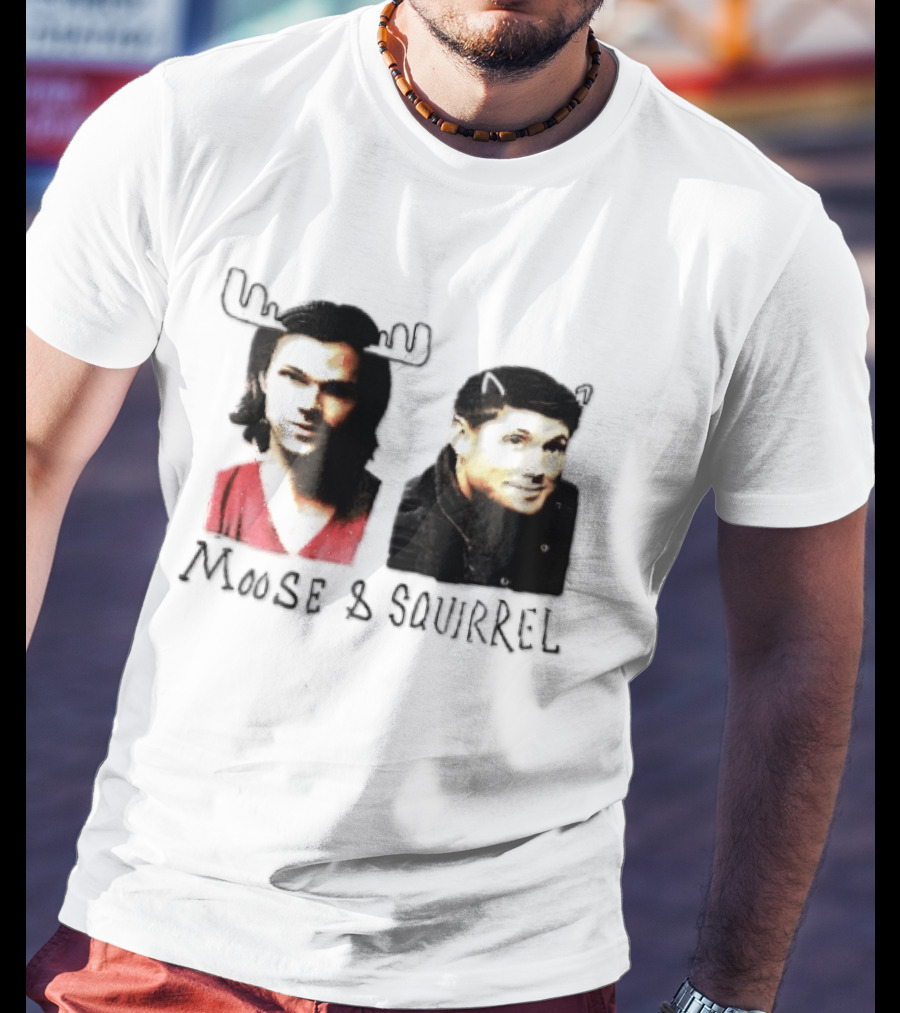 Moose And Squirrel Sam And Dean Winchester Supernatural T-Shirt