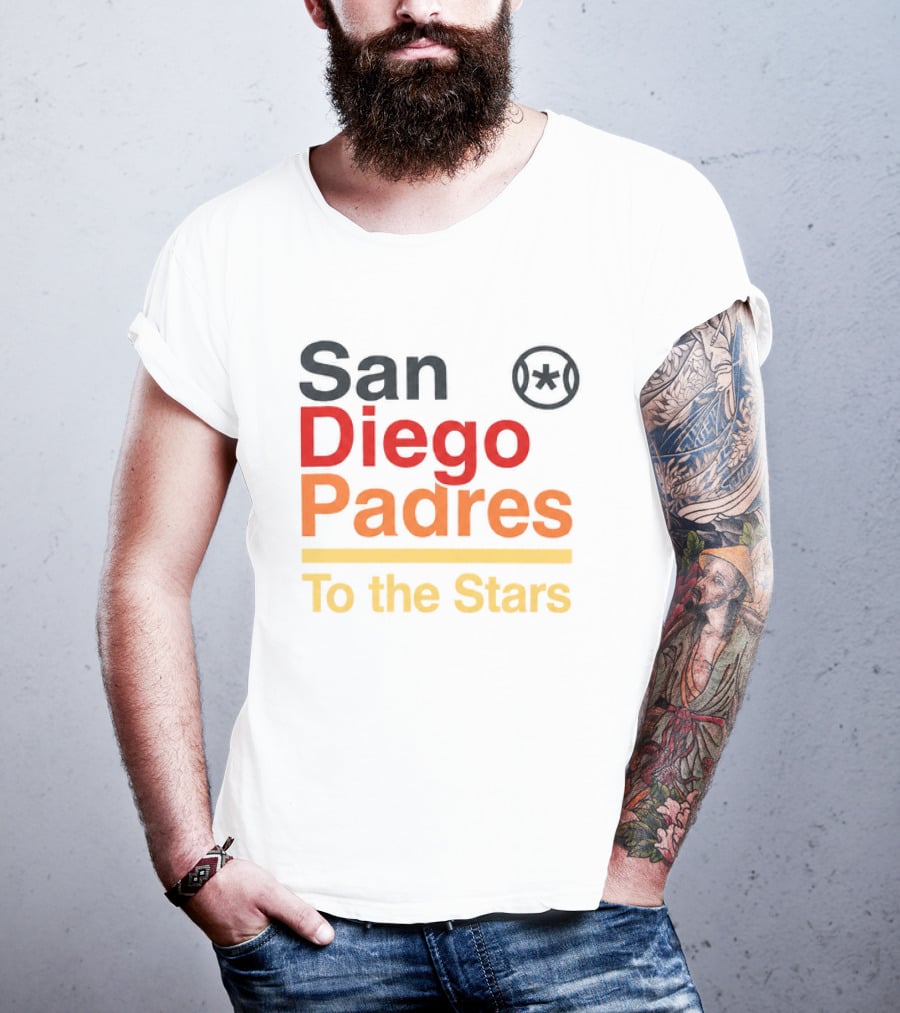 San Diego Padres To The Stars Retro Baseball T-Shirt
