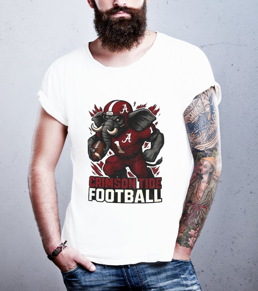 Crimson Tide Football Elephant Alabama A 1 T-Shirt