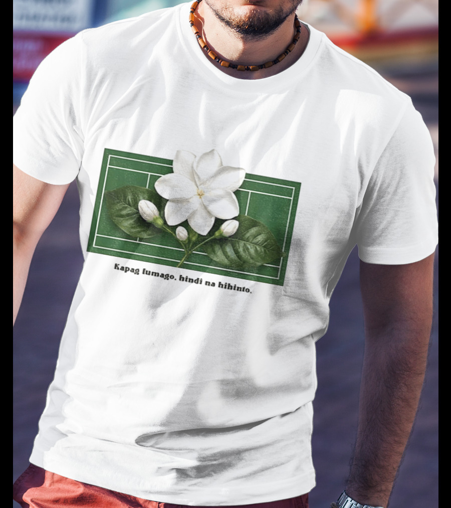 Alex Eala Sampaguita Kapag Lumago Tennis Court Motif T-Shirt
