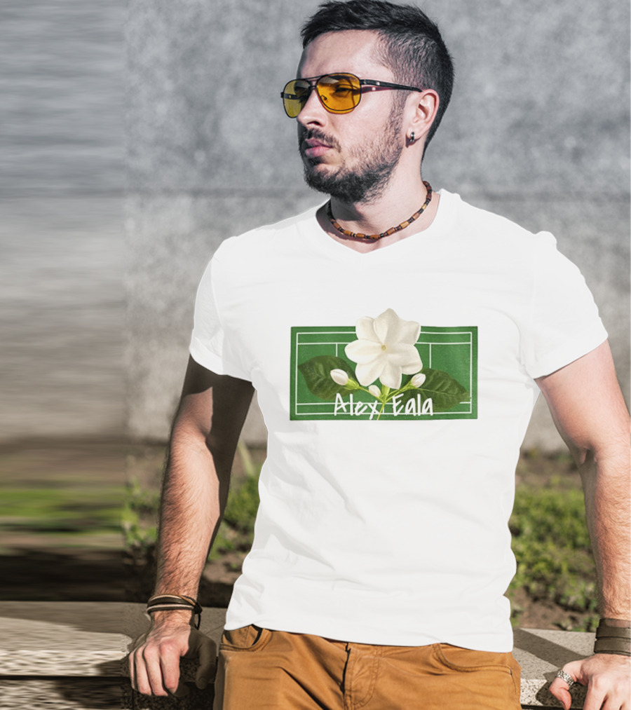 Alex Eala Sampaguita Tennis Court Blossom T-Shirt