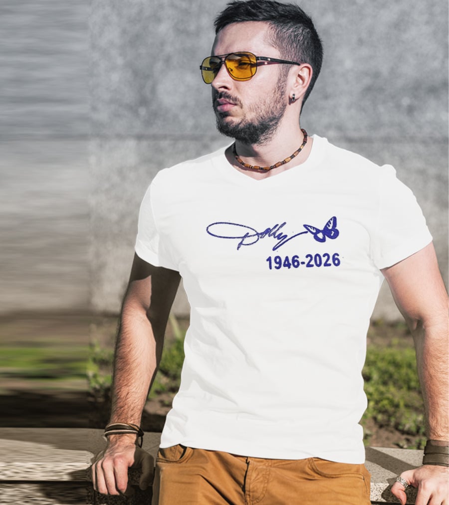 Dolly Parton Signature Butterfly 1946 2026 T-Shirt