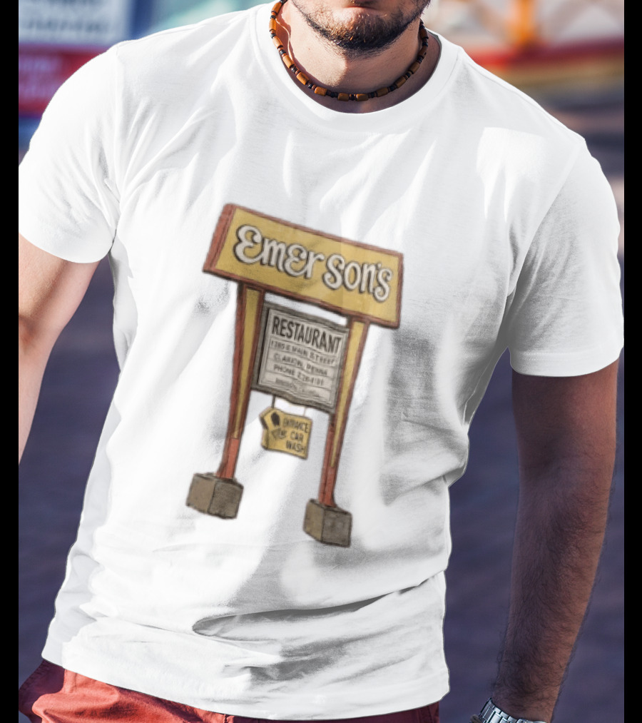 Emerson's Restaurant Sign Main Street Clarion Phone T-Shirt