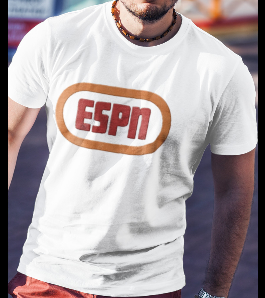 ESPN Oval Border Classic Style Retro Sports T-Shirt