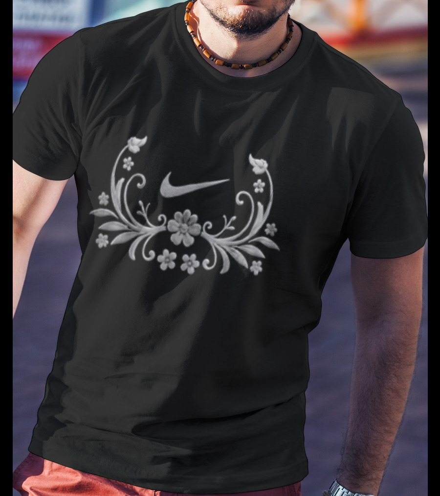 Alex Eala Nike Tennis Floral Scrollwork T-Shirt