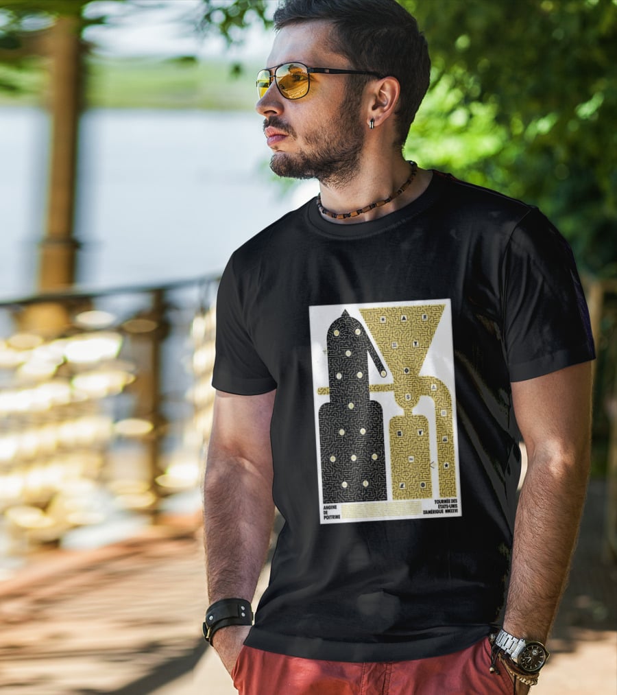 Angine De Poitrine Tournée Des États Unis D'Amérique MMXXVI Tour Music Limited T-Shirt