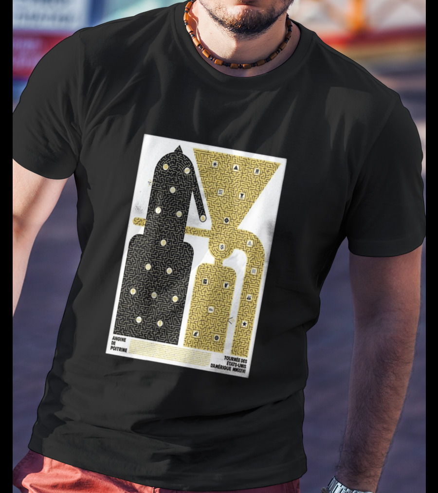 Angine De Poitrine Tournée Des États Unis D'Amérique MMXXVI Tour Music Limited T-Shirt