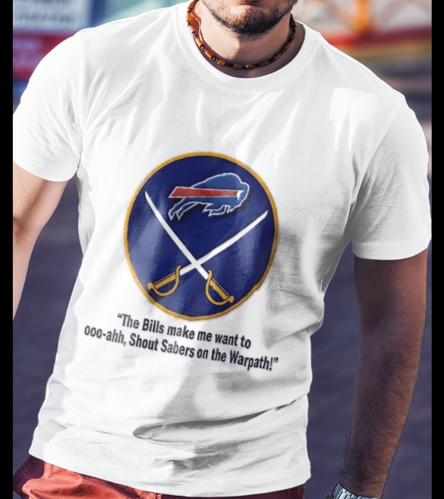 Buffalo Bills Sabers Warpath Shout Ooo Ahh Swords T-Shirt