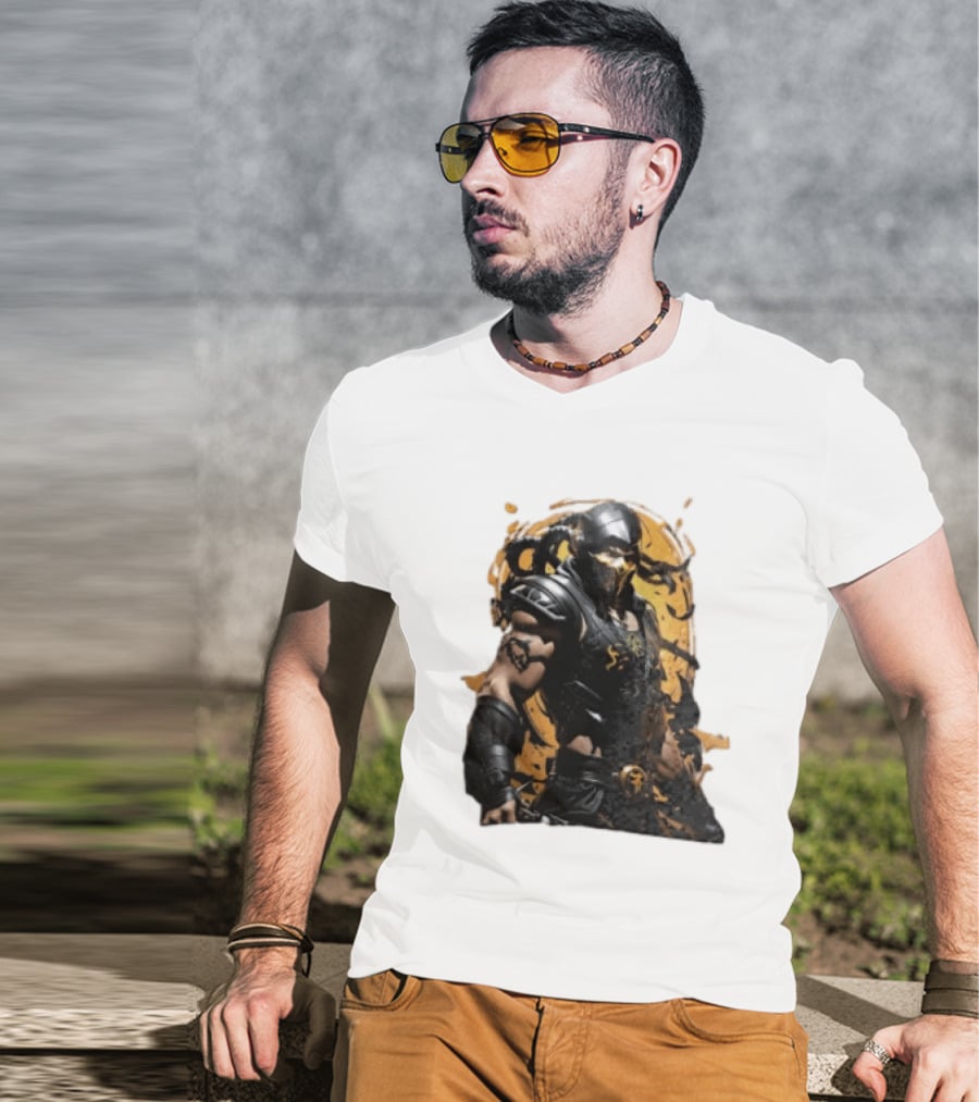 Mortal Kombat Scorpion Warrior Fighter T-Shirt