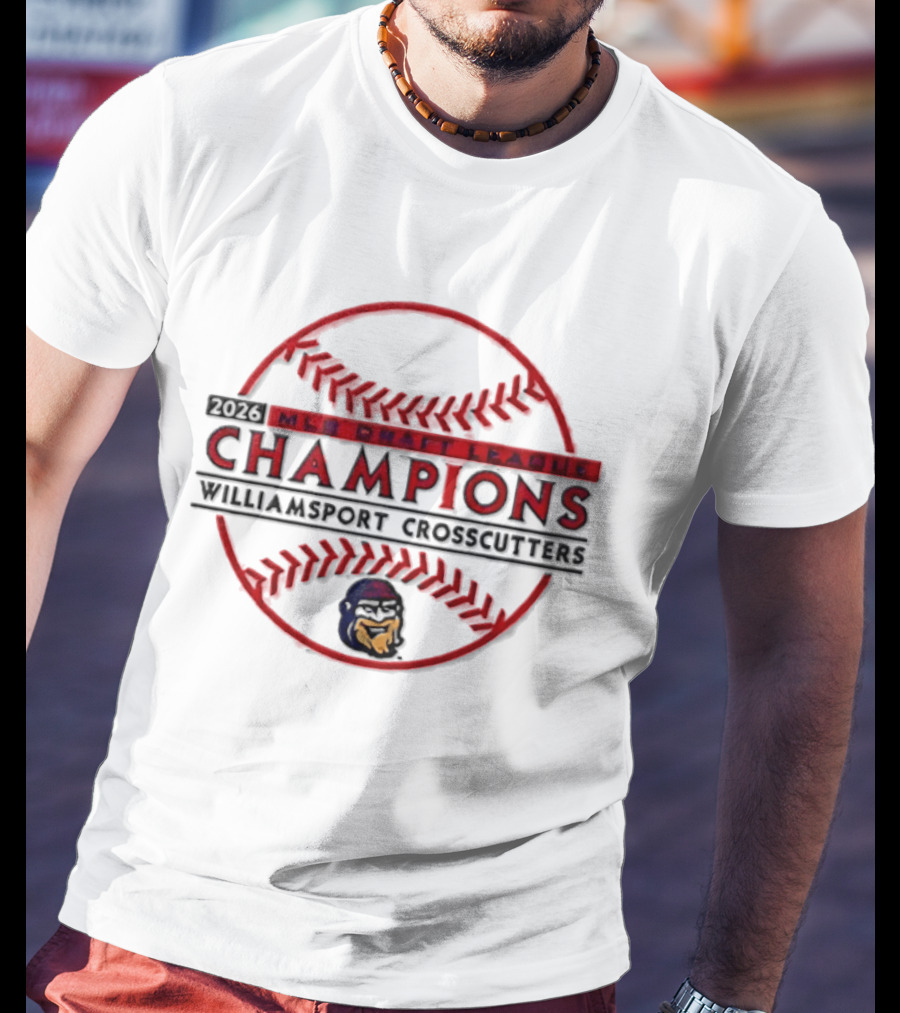 MLB Draft League 2026 Williamsport Crosscutters Champions T-Shirt
