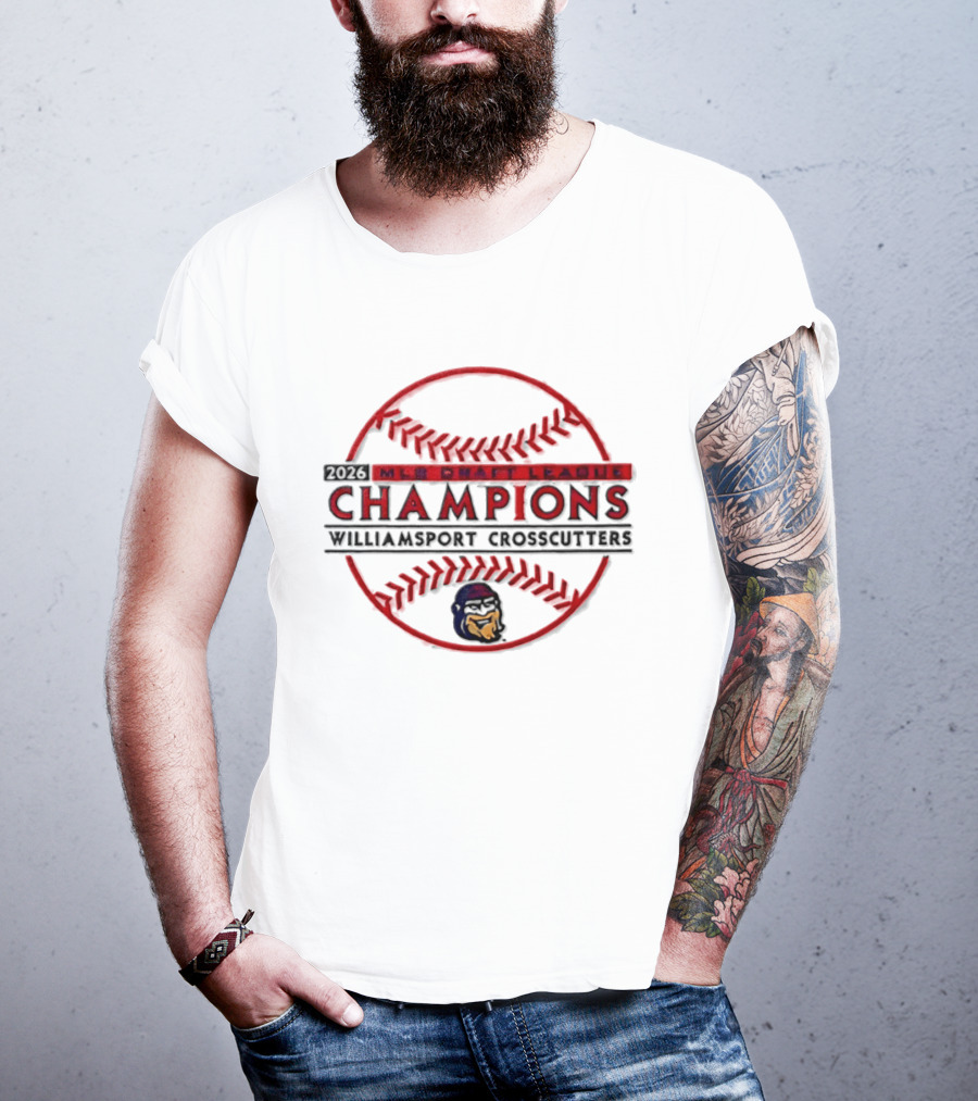 MLB Draft League 2026 Williamsport Crosscutters Champions T-Shirt