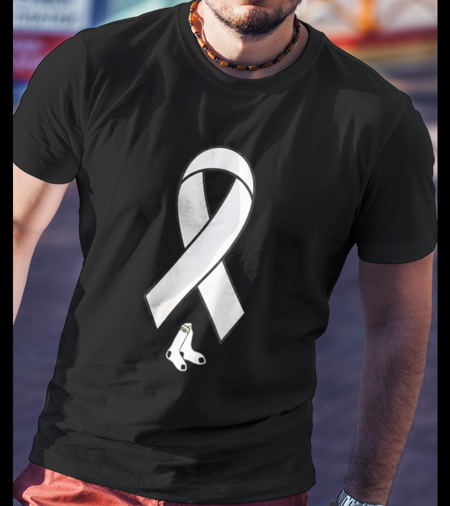 Boston Red Sox Childhood Cancer Awareness Ribbon 2026 T-Shirt