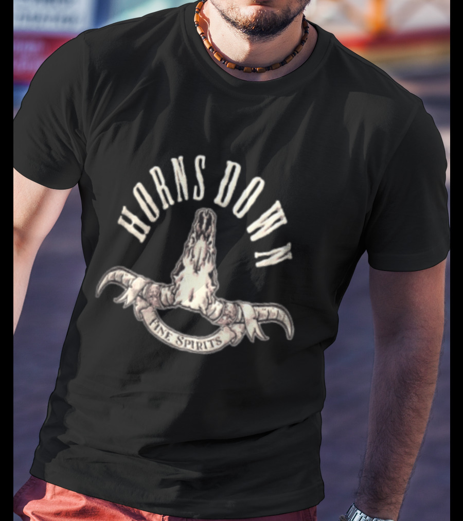 Horns Down Fine Spirits Distinctive T-Shirt