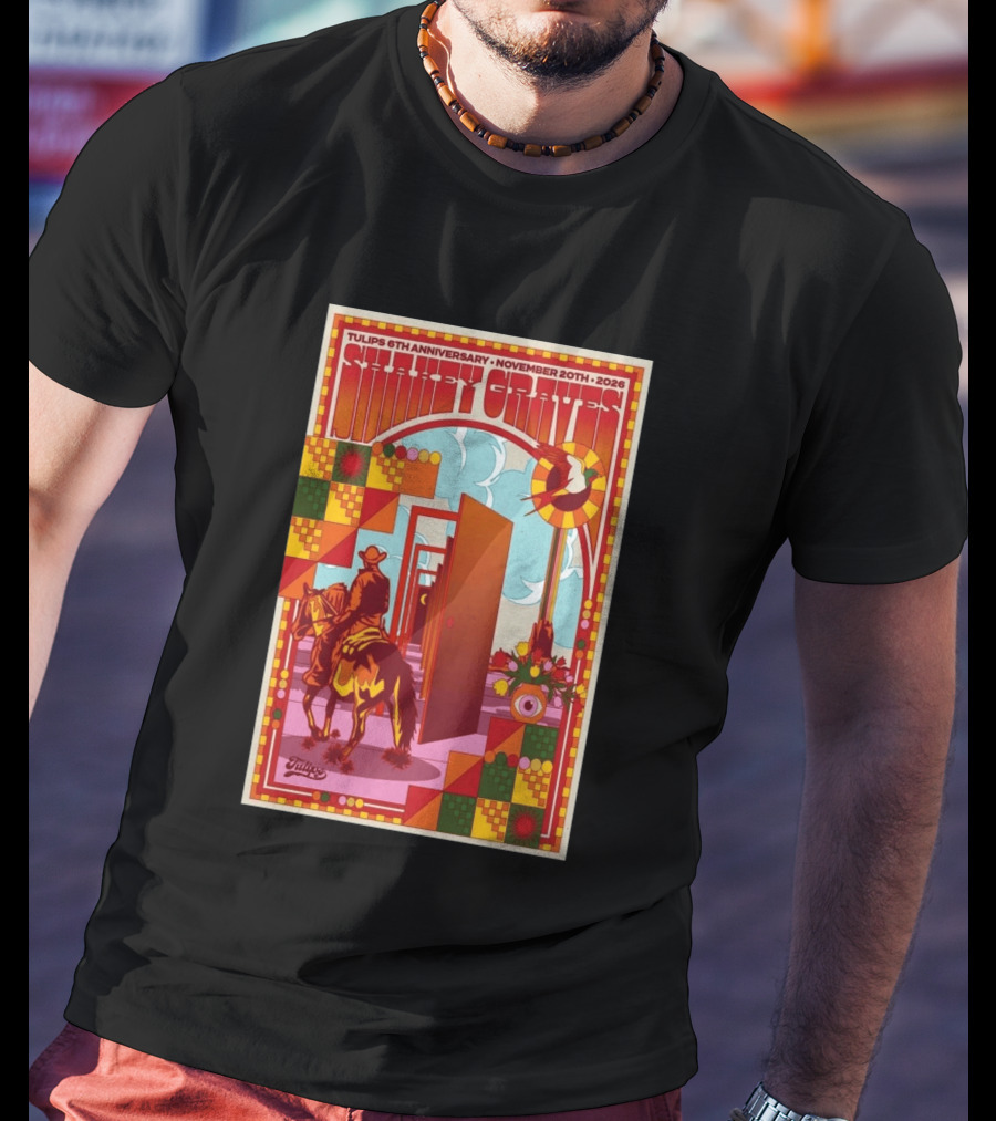 Tulips 6th Anniversary Shakey Graves November 20 2026 Fort Worth Texas Show T-Shirt