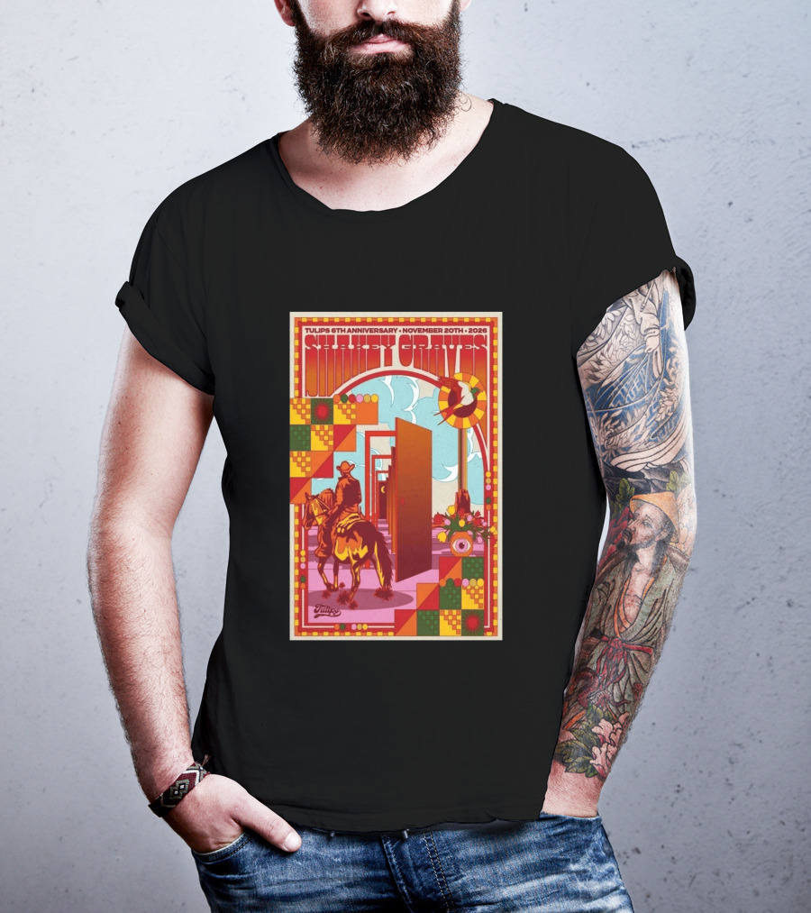 Tulips 6th Anniversary Shakey Graves November 20 2026 Fort Worth Texas Show T-Shirt