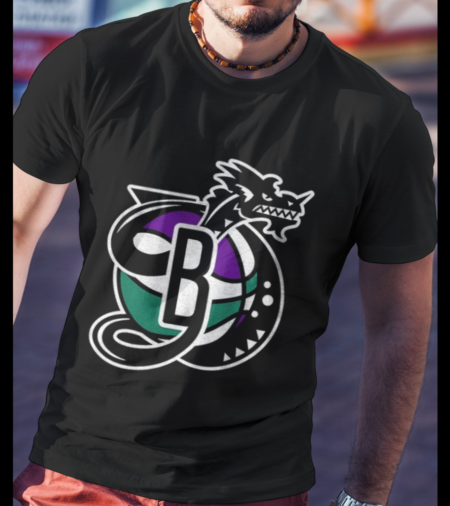 Swamp Dragons Basketball Team Emblem With Dragon And Ball T-Shirt