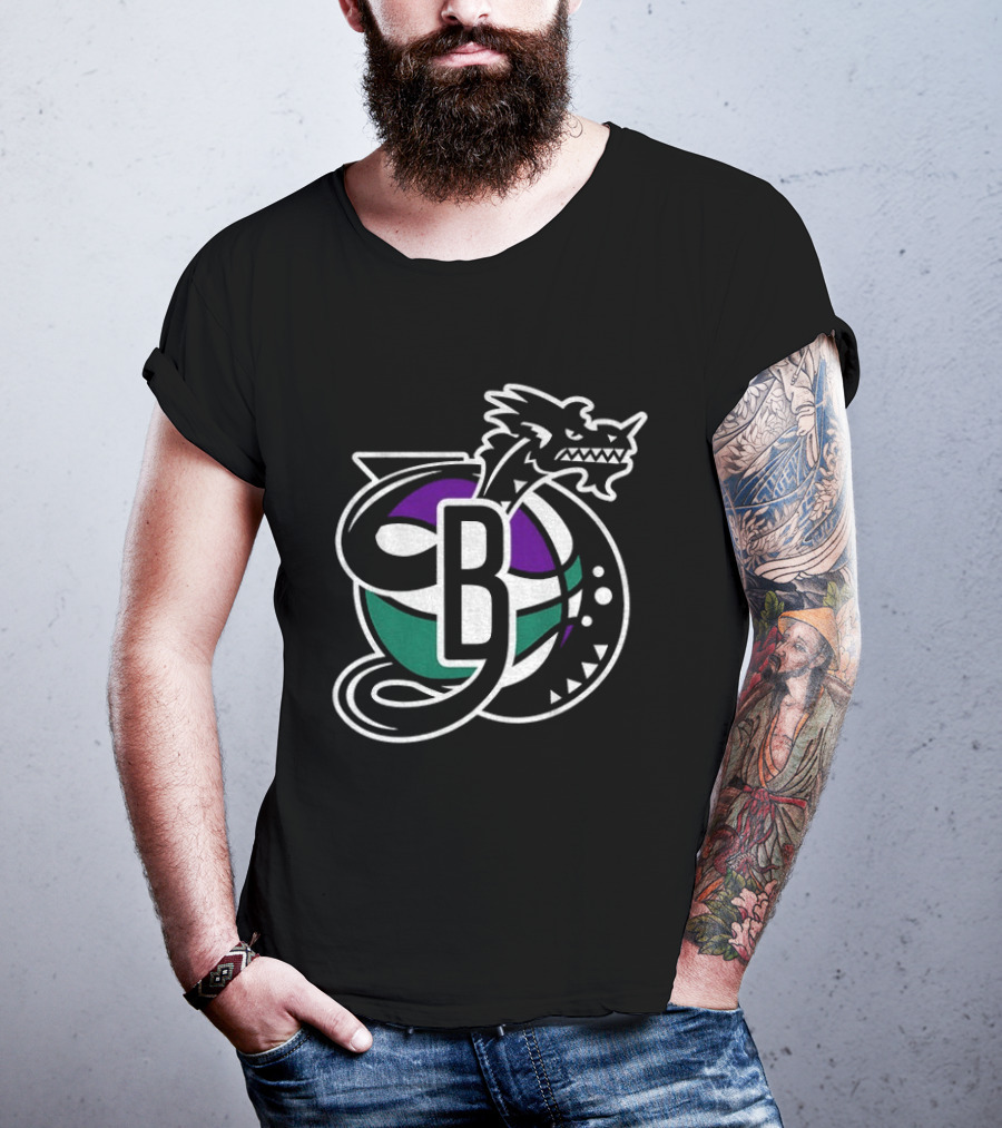Swamp Dragons Basketball Team Emblem With Dragon And Ball T-Shirt