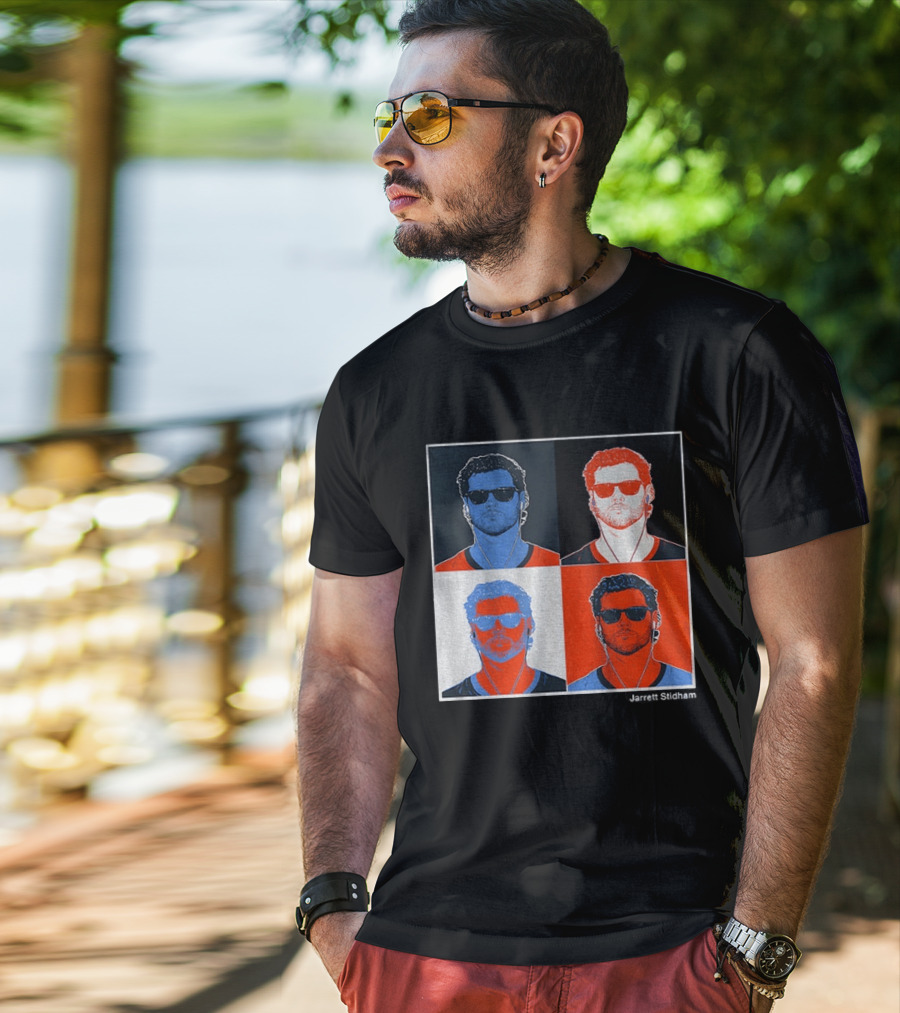 Jarrett Stidham Pop Art Denver Broncos Football Player T-Shirt
