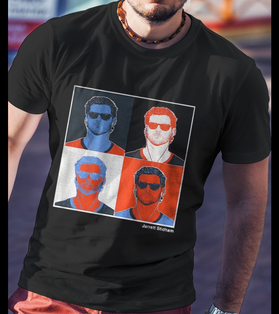 Jarrett Stidham Pop Art Denver Broncos Football Player T-Shirt