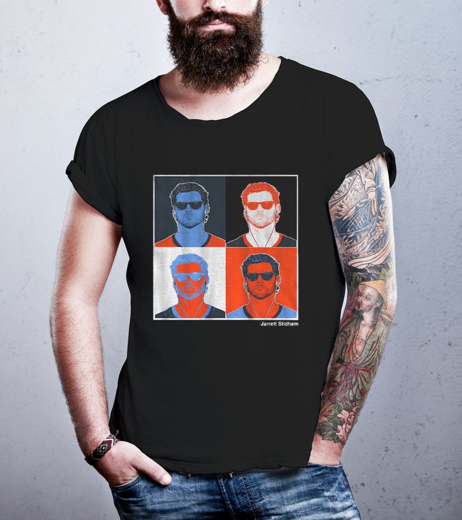 Jarrett Stidham Pop Art Denver Broncos Football Player T-Shirt