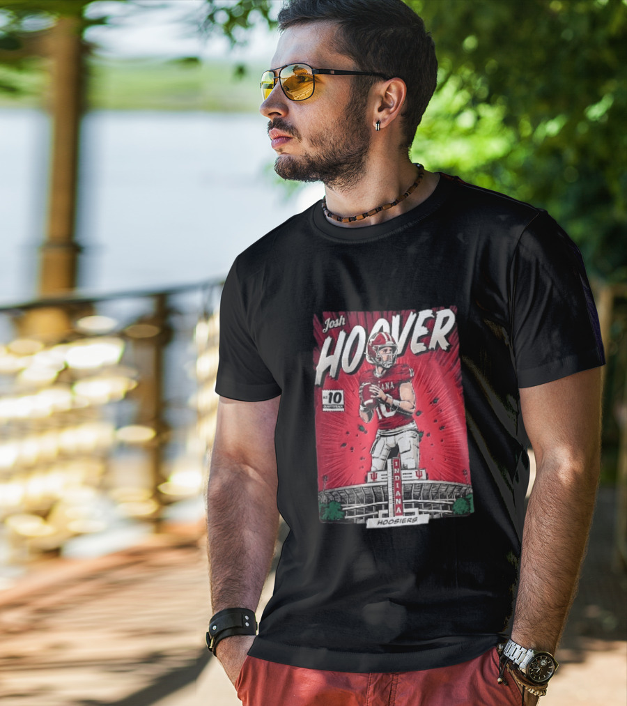 Josh Hoover Indiana Hoosiers Football Quarterback No 10 T-Shirt