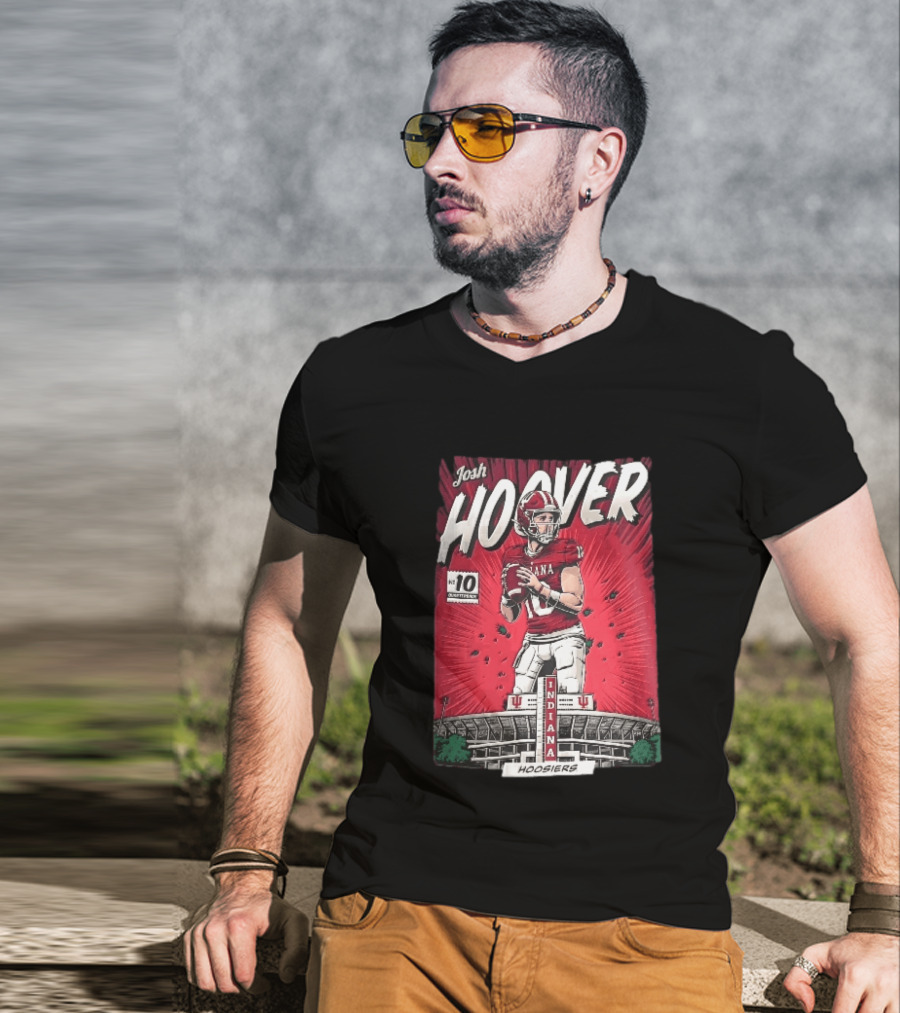 Josh Hoover Indiana Hoosiers Football Quarterback No 10 T-Shirt