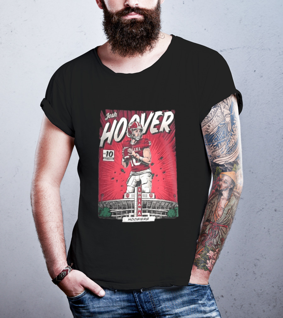 Josh Hoover Indiana Hoosiers Football Quarterback No 10 T-Shirt