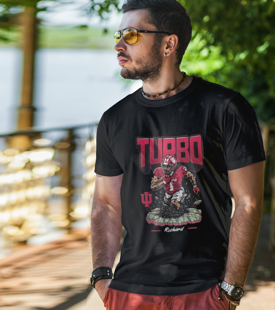Turbo Richard Indiana Football Running Back Explosion T-Shirt
