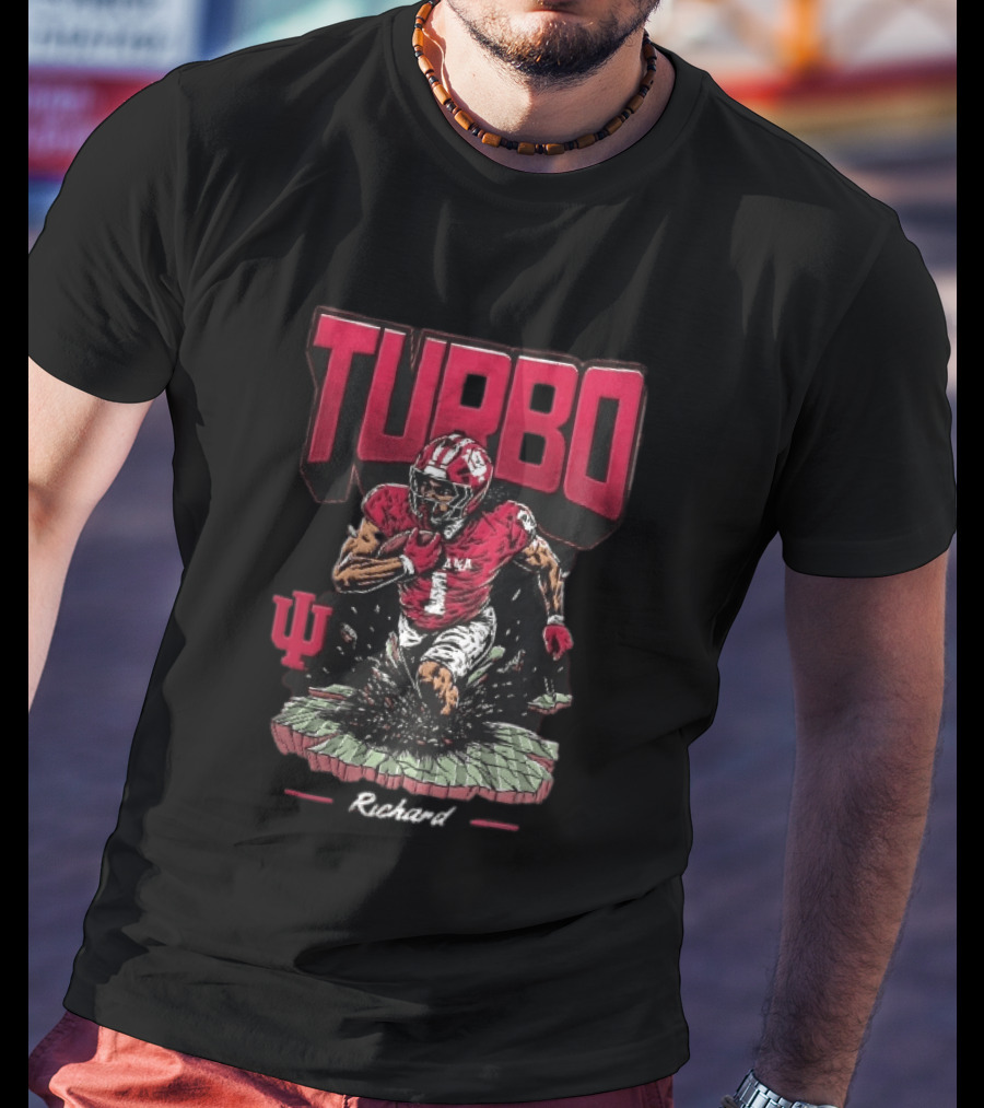 Turbo Richard Indiana Football Running Back Explosion T-Shirt