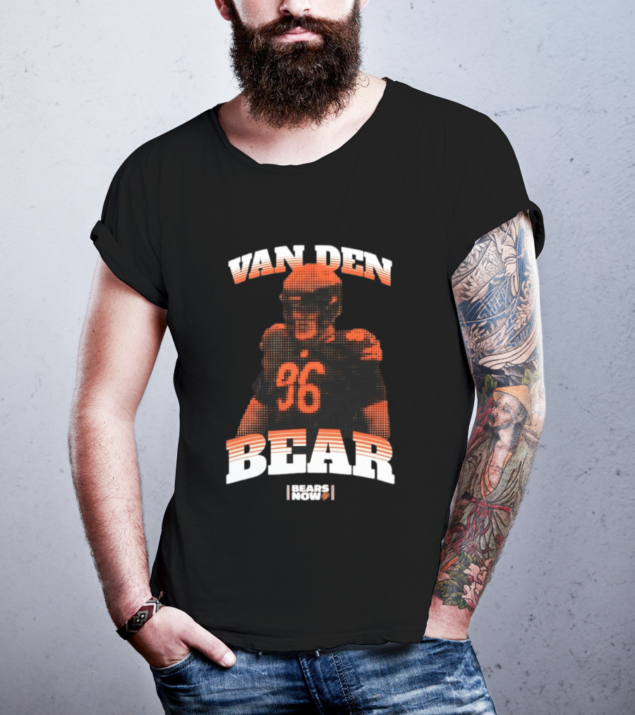 Van Den Bear Chicago Bears 36 T-Shirt