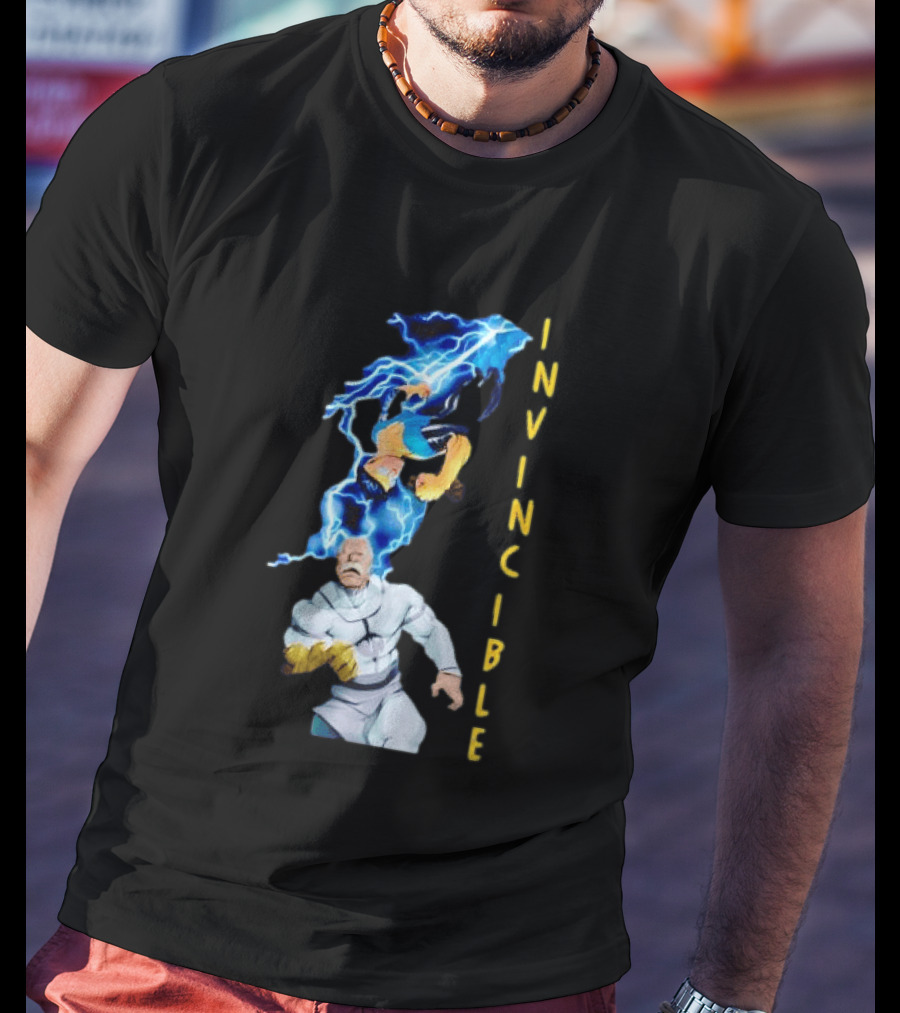 Invincible Vs Conquest Lightning Battle T-Shirt
