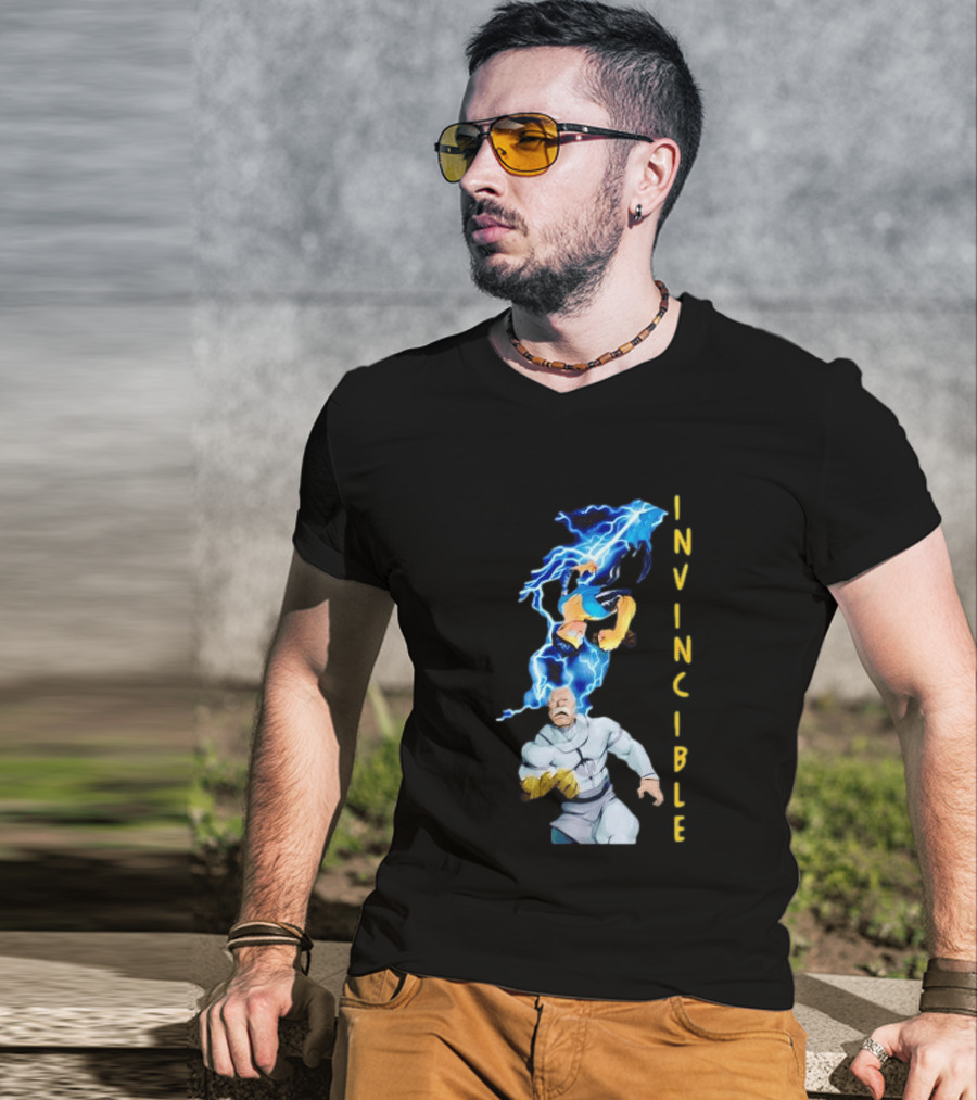 Invincible Vs Conquest Lightning Battle T-Shirt