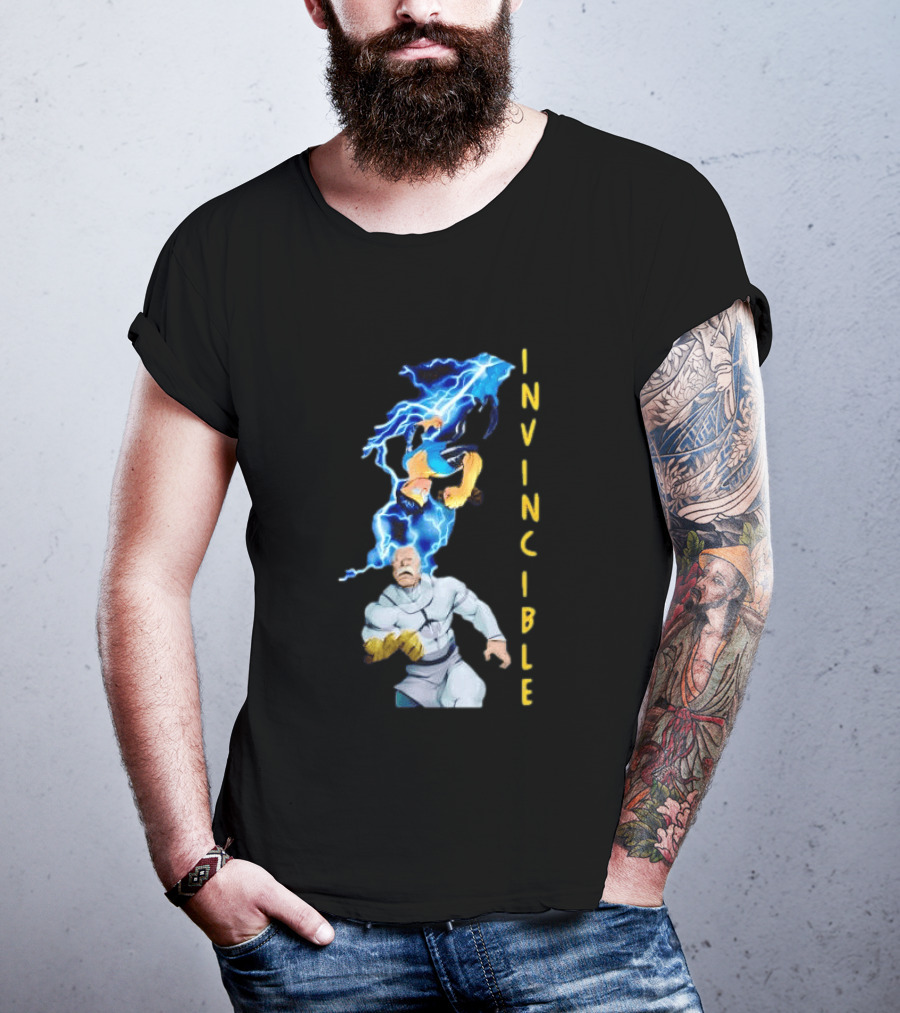 Invincible Vs Conquest Lightning Battle T-Shirt