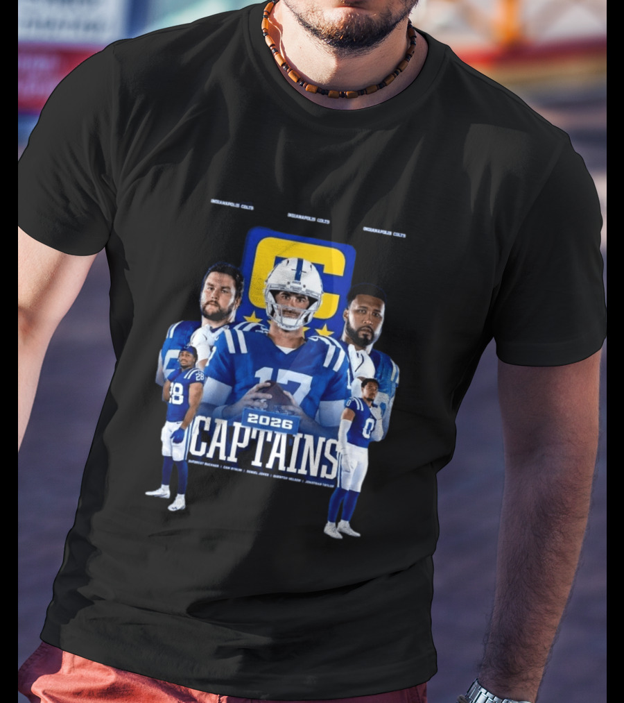Colts Football 2026 Captains Sports Team T-Shirt