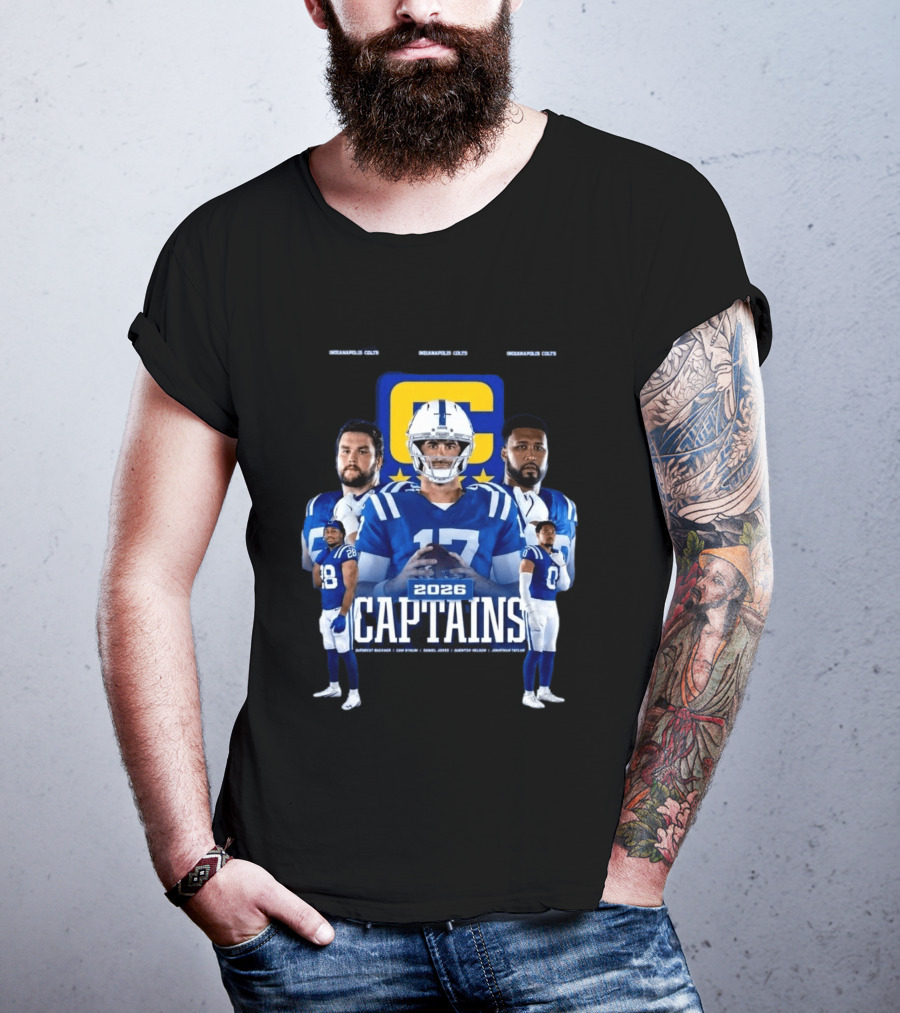 Colts Football 2026 Captains Sports Team T-Shirt