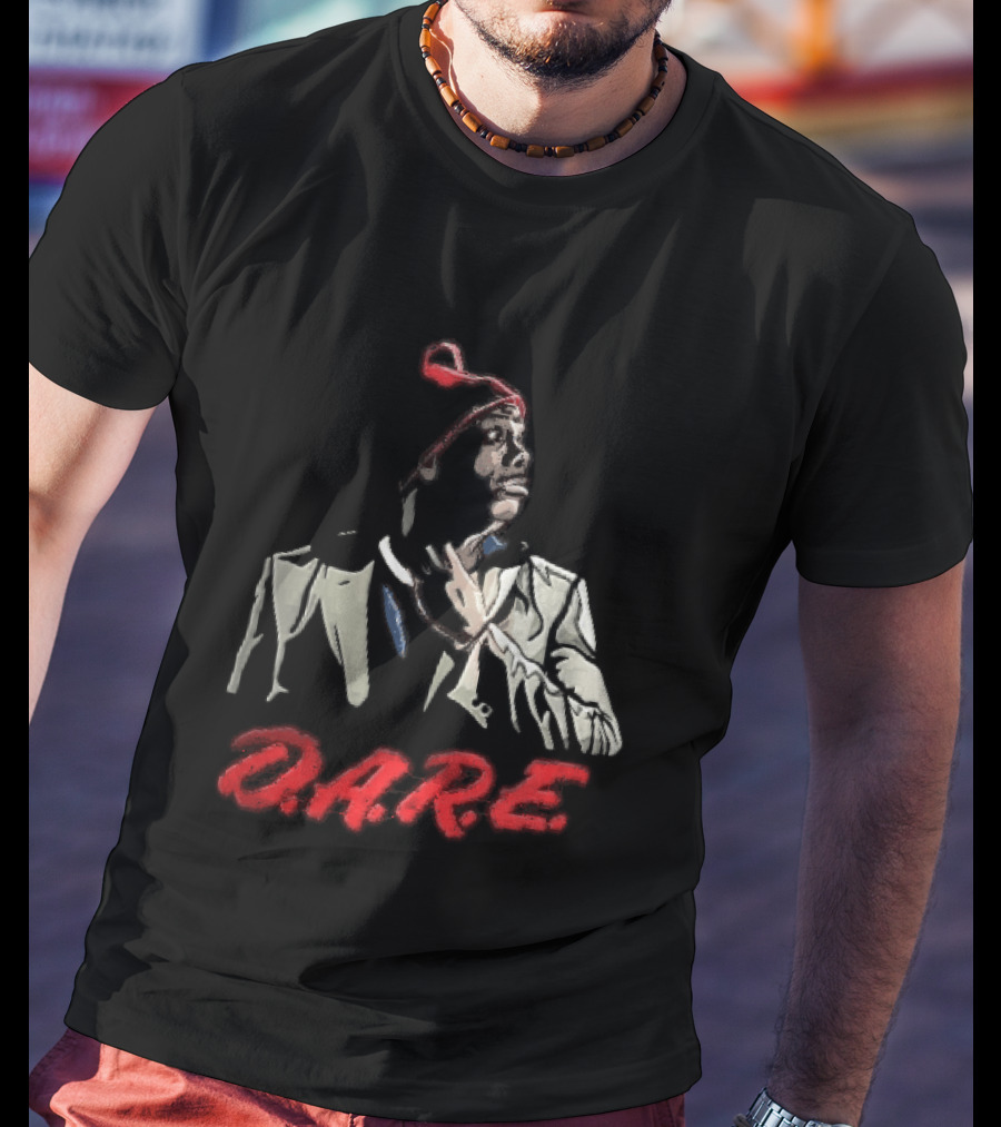 Tyrone Biggums D.A.R.E. Red Beanie Caricature T-Shirt
