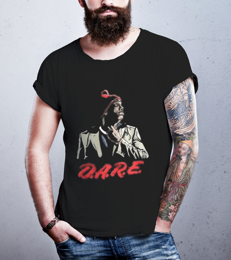 Tyrone Biggums D.A.R.E. Red Beanie Caricature T-Shirt