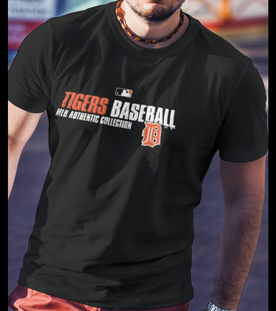 Detroit Tigers MLB Authentic Collection Old English D Baseball T-Shirt
