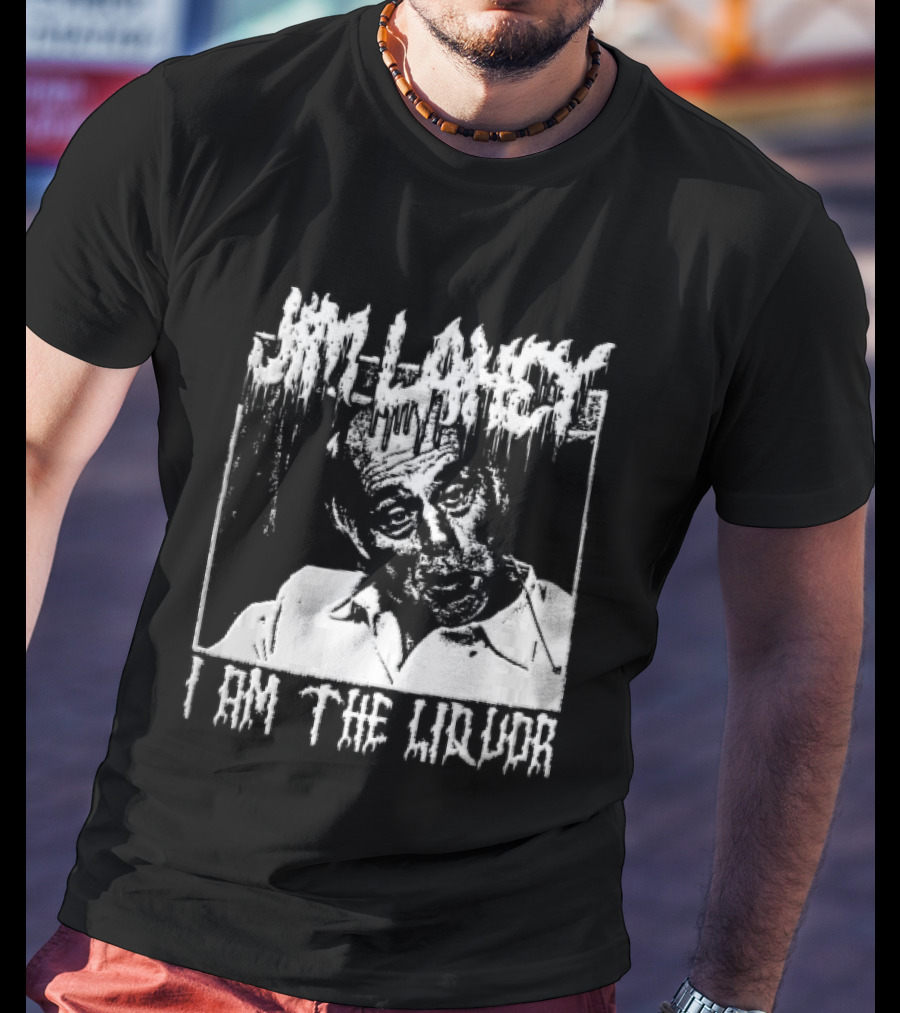 Jim Lahey I Am The Liquor Death Metal Halftone T-Shirt