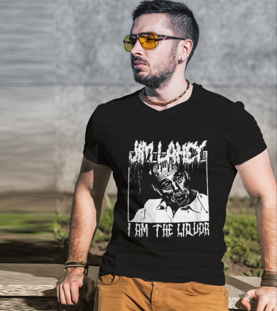 Jim Lahey I Am The Liquor Death Metal Halftone T-Shirt