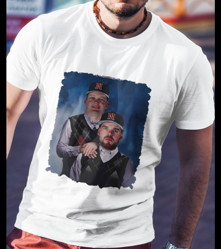 Brock Wilken And Luke Step Brothers N Cap Baseball T-Shirt