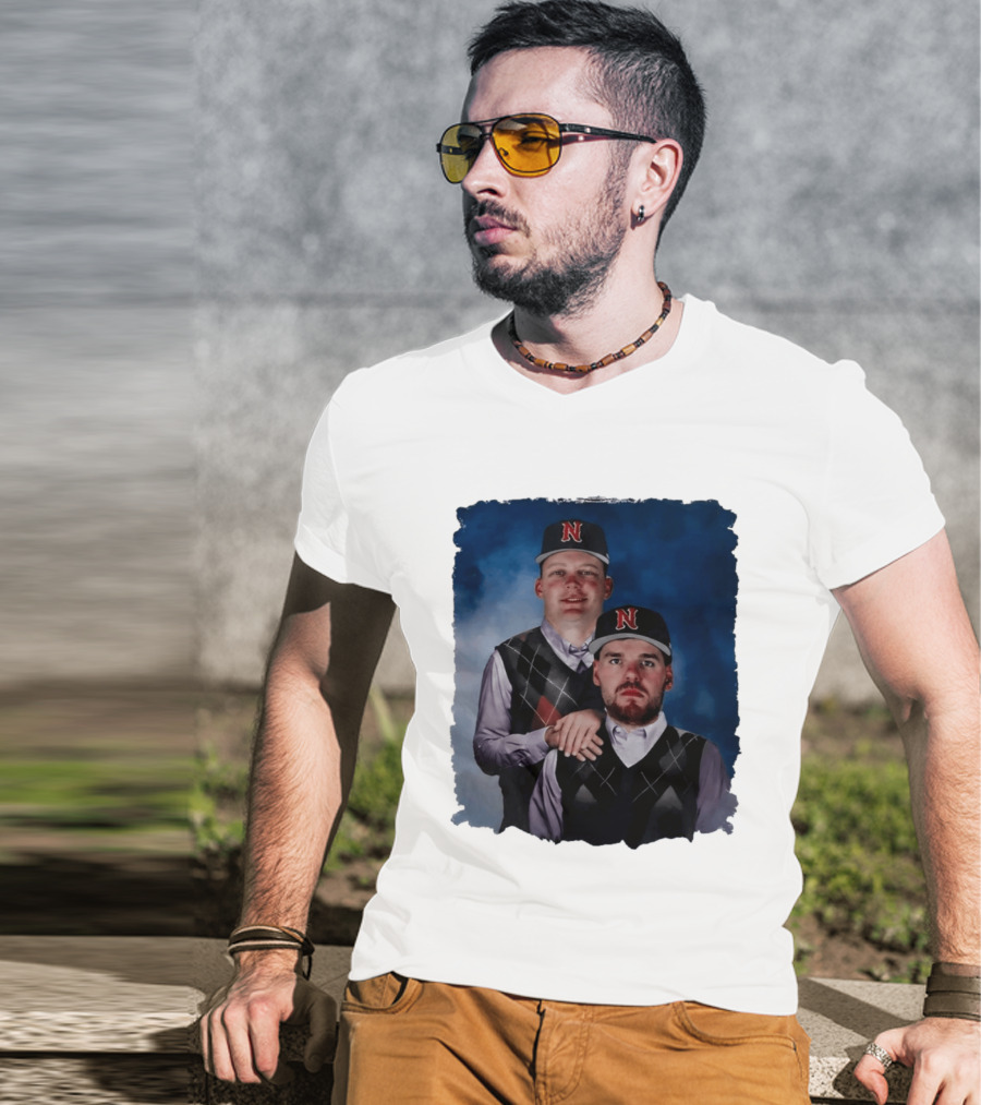 Brock Wilken And Luke Step Brothers N Cap Baseball T-Shirt