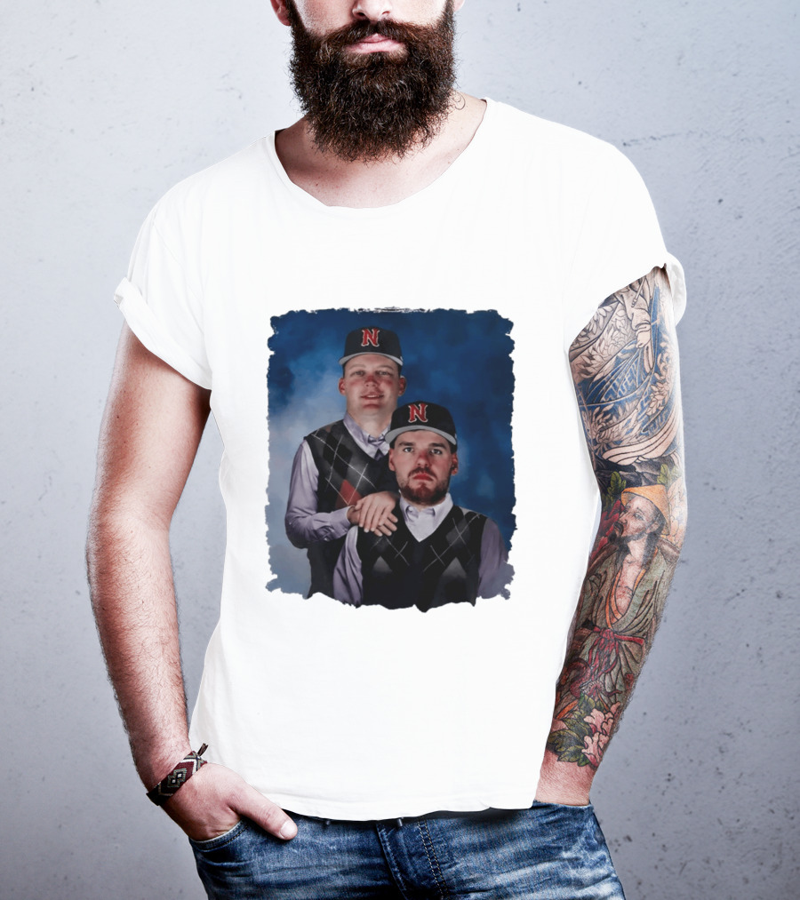 Brock Wilken And Luke Step Brothers N Cap Baseball T-Shirt