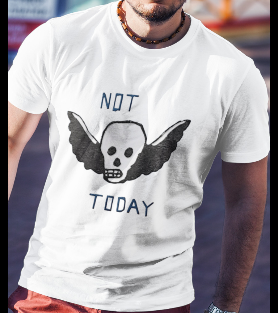 Outer Banks Not Today Skull Winged Graphic Chase Stokes John B T-Shirt