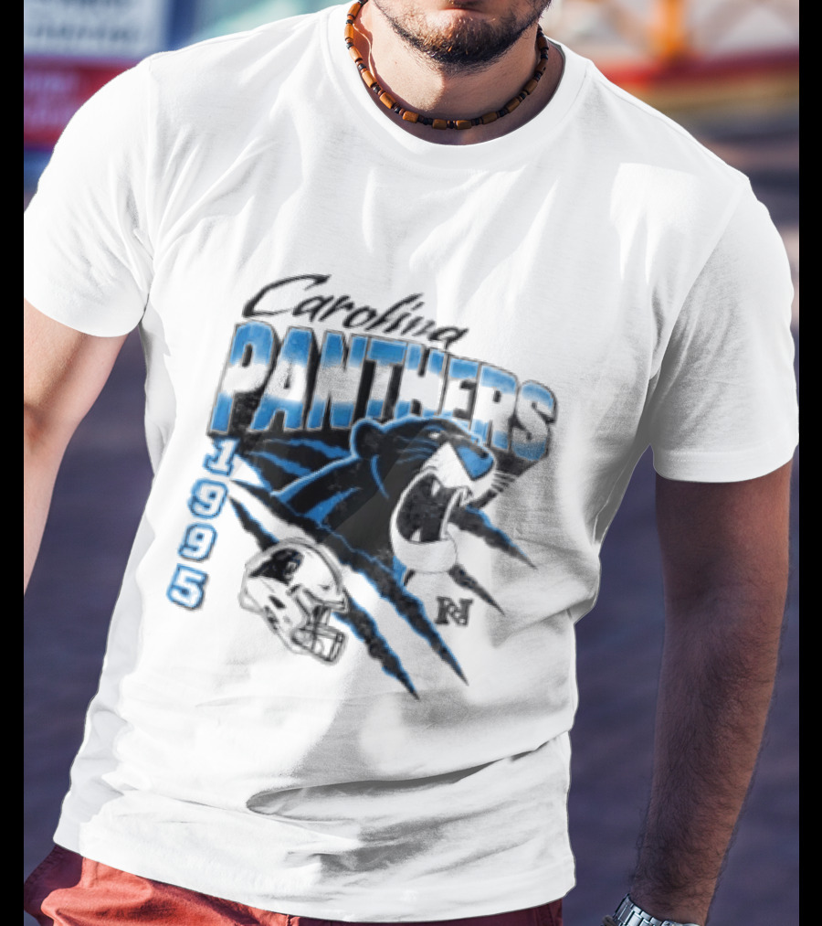 Carolina Panthers 1995 Bagheera All Star Scratch Claws T-Shirt
