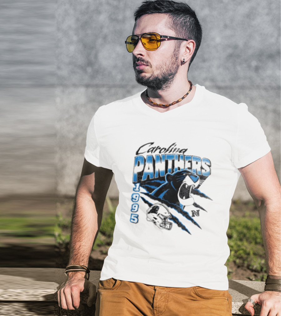 Carolina Panthers 1995 Bagheera All Star Scratch Claws T-Shirt